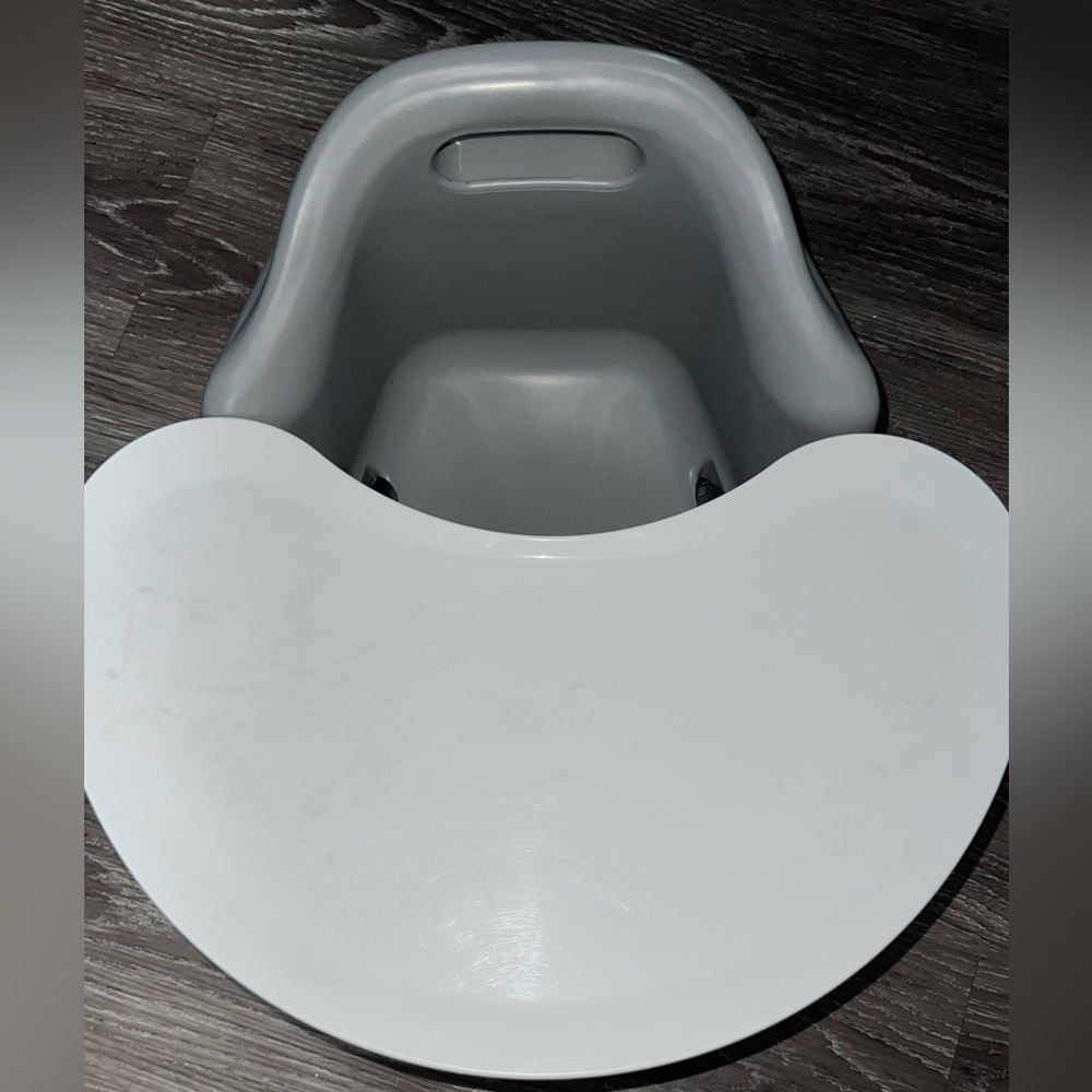 Gray and White Kids Booster Seat